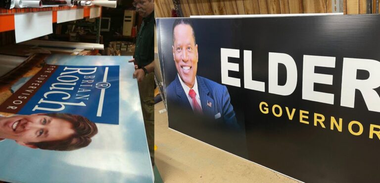 Large Corrugated Campaign Signs