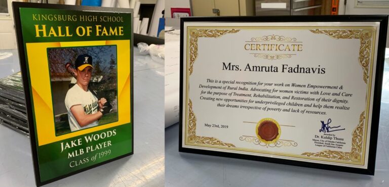 Printed Plaques