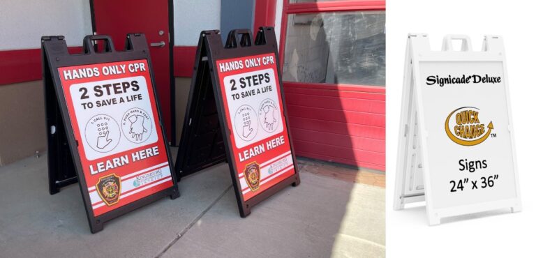 Deluxe Signicade Sidewalk Signs