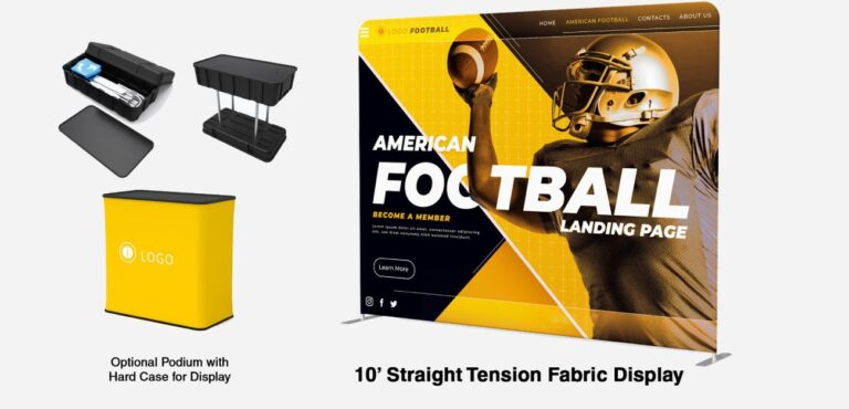 Tradeshow Backwall Fabric Tension 10′ Display