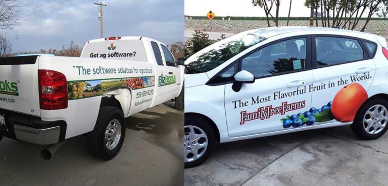 Vehicle Signs- Printed Car and Truck Partial Wraps
