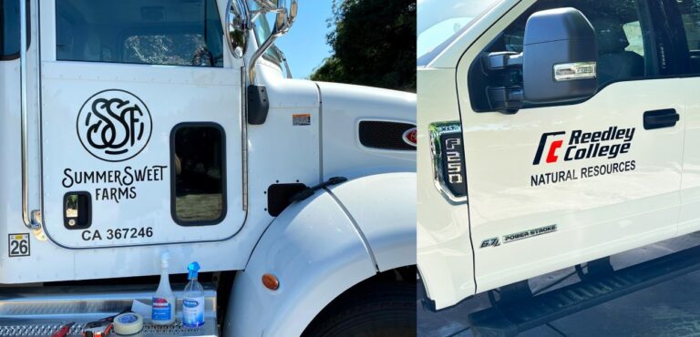 Vehicle Signs – Vinyl Cut Door Logos