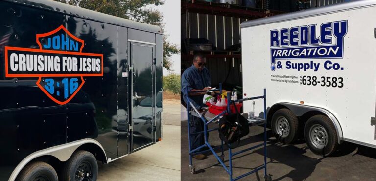 Vehicle Signs – Vinyl Cut Trailer Signs