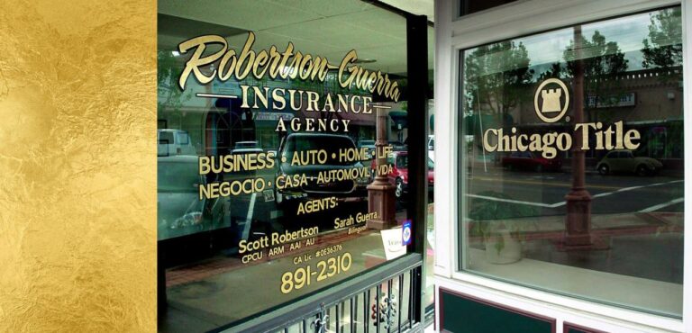 Gold Leaf and Faux Gold Window Signs