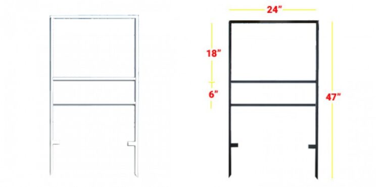 Real Estate Double Stake Frames