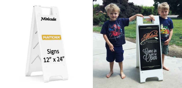 “Minicade” Signicade Sidewalk Sign