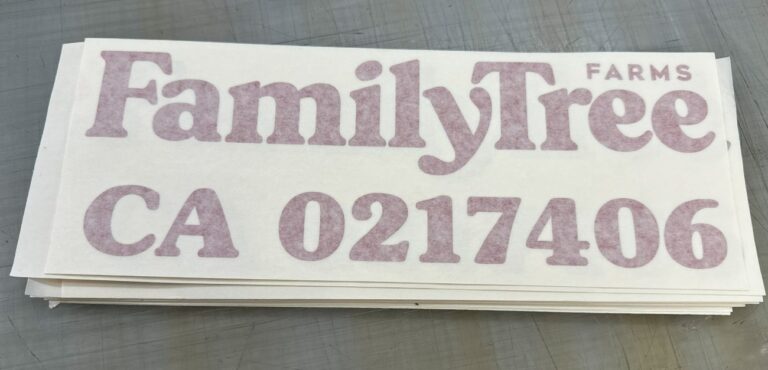 Vehicle Signs – Vinyl Cut Truck DMV CA and USDOT Numbers