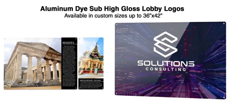Aluminum Dye-Sub High Gloss panels